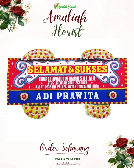 Papan Bunga Ucapan Selamat Pagar Dewa Suka Mulya